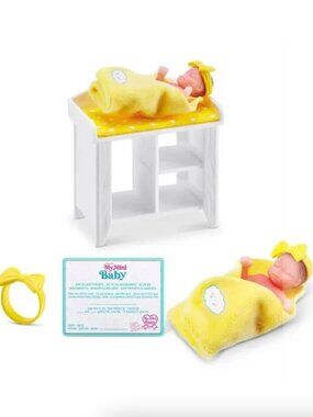 New Opened Zuru My Mini Baby Surprise Ball-Yellow with Rocker-Series 1
